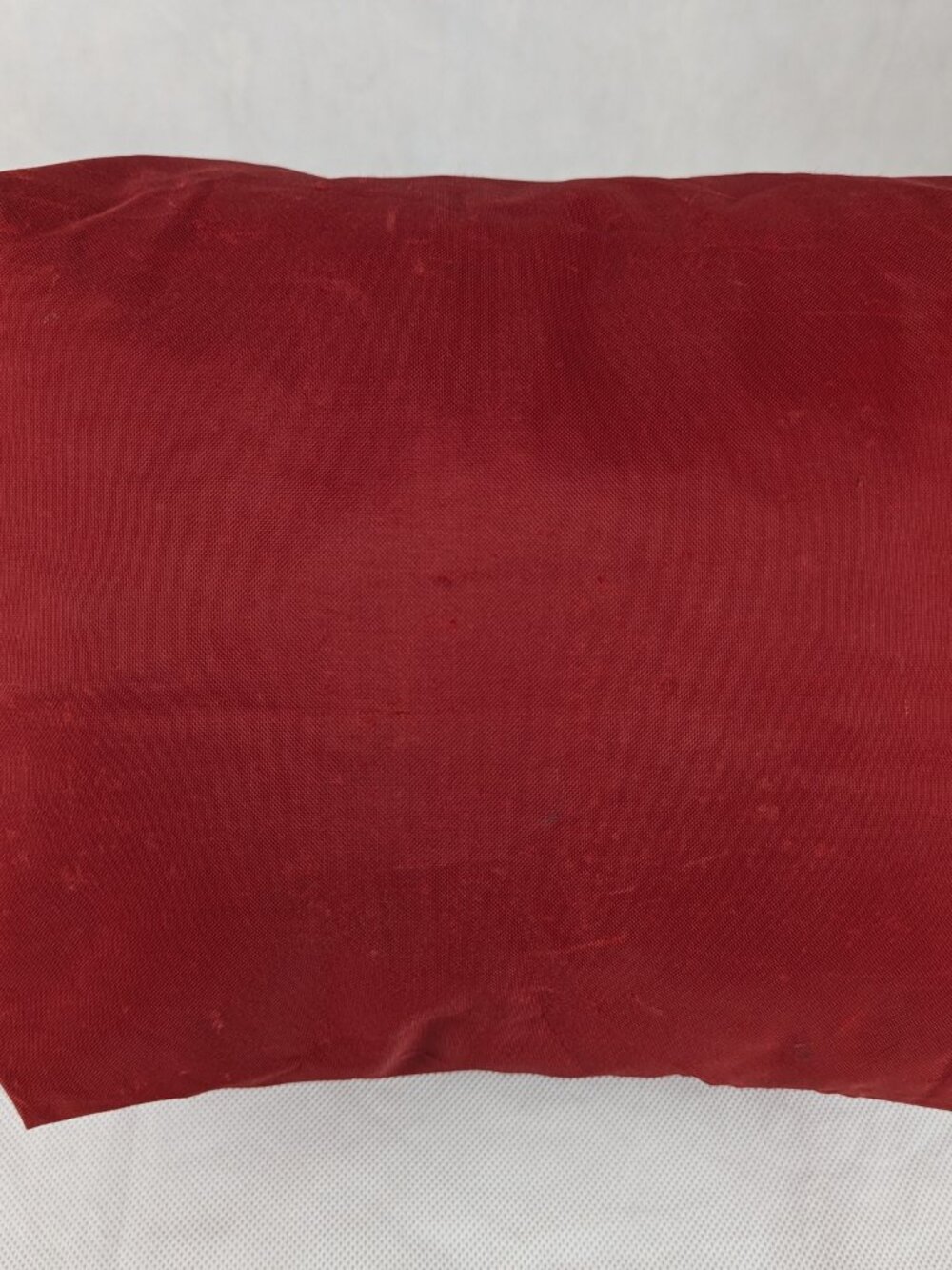 Pre-Owned Longchamp Le Pliage Authentic Nylon Leather Tote Bag Red Made in China - Picture 8 of 15